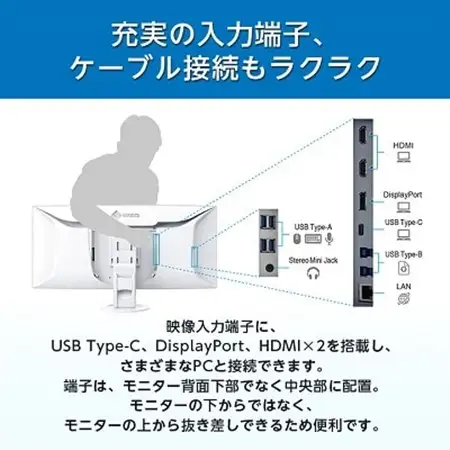 【国内生産】EIZO 37.5型曲面ウルトラワイドモニター FlexScan EV3895 ブラック_液晶 液晶モニター モニター パソコン pcモニター ゲーミングモニター USB Type-C_【1227142】