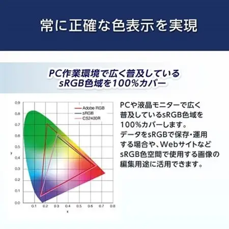 【国内生産】EIZO 24.1型カラーマネージメント液晶モニター ColorEdge CS2400R_液晶 モニター パソコン pcモニター ゲーミングモニター USB Type-C_【1402137】