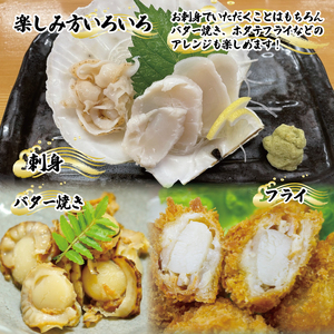 帆立むき身 貝柱 約500g ほたて 帆立 海鮮 魚貝類 魚介類 鍋 お鍋 バーベキュー BBQ 炙り 炙り焼き バター焼き 出汁 夕飯 おかず おつまみ 晩酌 海産物 魚介 大船渡 三陸 岩手県 国産