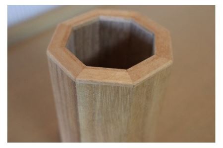 ペン立て 八角 職人謹製の木製ペン立て