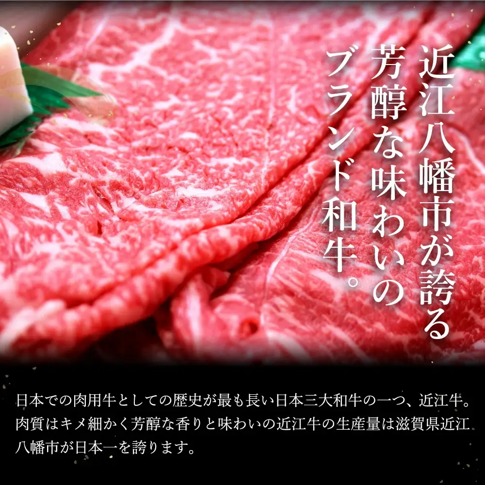 近江牛 すき焼き しゃぶしゃぶ 赤身 500g 【H002W】 牛肉すき焼き