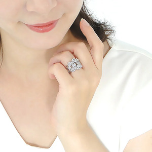 400-9-2 指輪 PT900 プラチナ ダイヤモンド 計3.0ct ボリューム ドット もこもこ 幅広 リング【f242-pt】 ALPAZ012