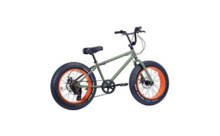 自転車 アーミーグリーン×オレンジ【20インチ 自転車】