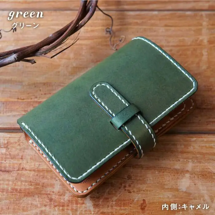【手縫いの本革製品】ミドル ウォレット 財布 本革《糸島》【BLESS】 [AAA020]