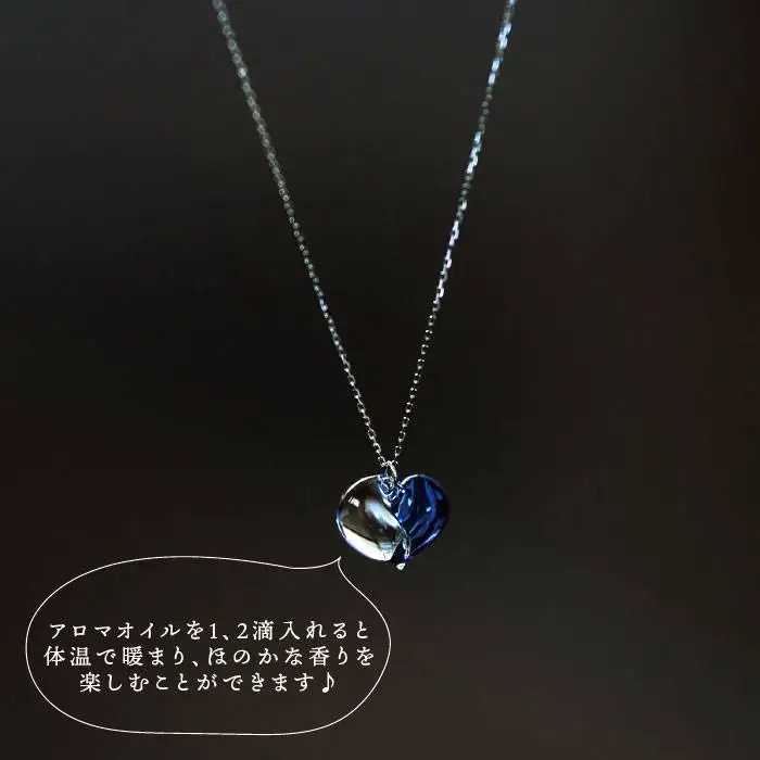 cocoro アロマ ネックレス pt850 （ プラチナ ） 《糸島》【タビノキセキ】 [ADB013]