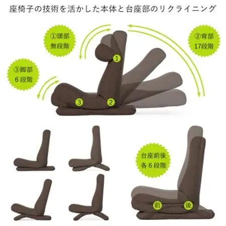 ZAGUN　フレックスチェア2　ブラウン_雑貨・日用品 椅子・チェア・ソファ 家具・インテリア _【1260806】