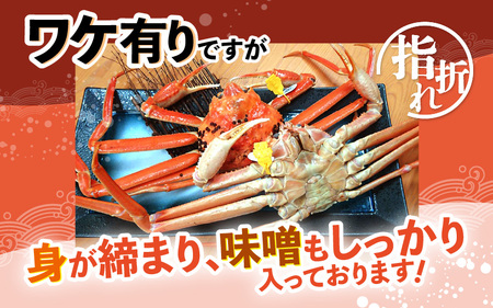 【2月発送】【先行予約】【訳あり】茹で越前がに（小）2杯 やまに仕込み [D-4306_02]