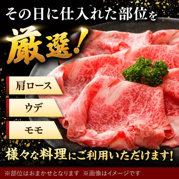 博多和牛 しゃぶしゃぶ すき焼き 用【 厳選 部位 】( ロース肉 ・ モモ肉 ・ ウデ肉 )400g 桂川町/株式会社 MEAT PLUS [ADAQ005] 国産 牛肉 和牛 しゃぶしゃぶ すき焼き ロース もも うで