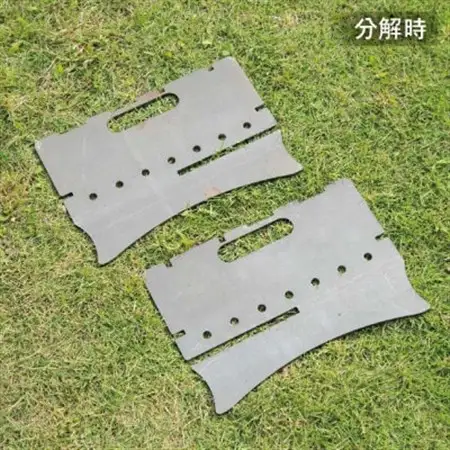 A4サイズにコンパクト収納 組み立て簡単 アイアン製焚き火台_雑貨・日用品 アウトドア用品 スポーツ・アウトドア用品   雑貨・日用品 キャンプ用品 スポーツ・アウトドア用品 _【1417463】