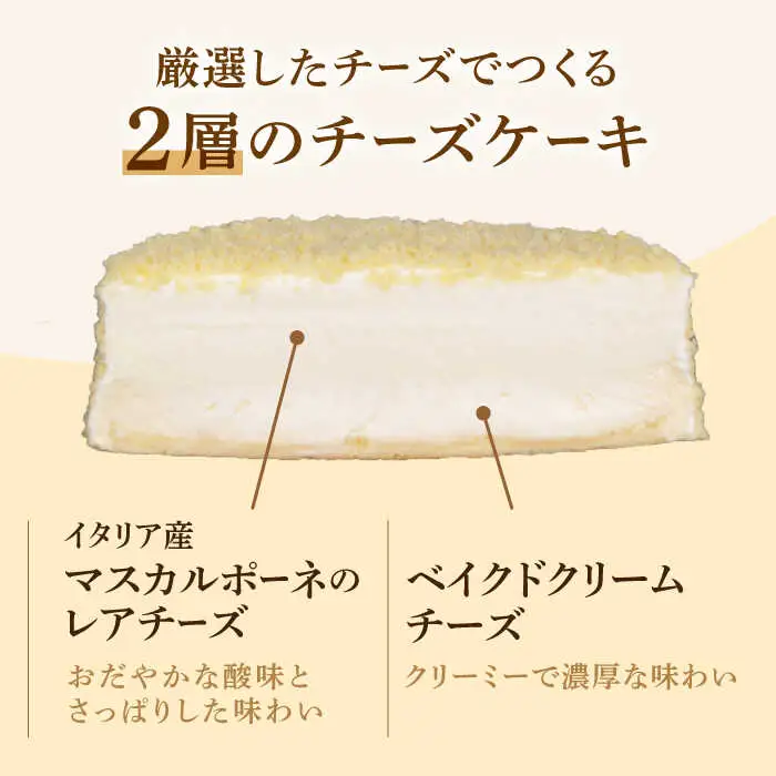 ダブルフロマージュ（チーズケーキ） / ケーキ ちーずけーき スイーツ デザート おやつ お土産 / 南島原市 / 本田屋かすてら本舗 [SAW038]