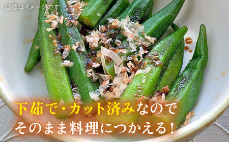 オクラ 500g 冷凍 旬の時期に急速冷凍 【福岡県糸島産】 糸島市 / オーガニックナガミツファーム 野菜 おくら 	[AGE044]