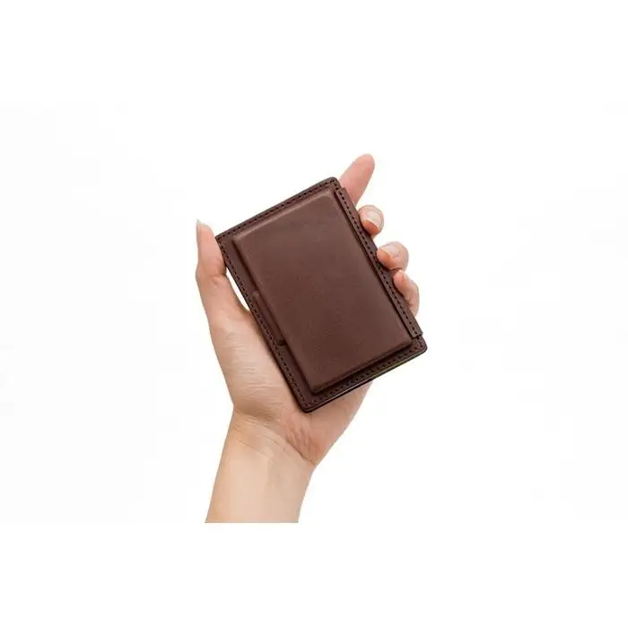 colm名刺入れ　ブラック　立体成型で作った本革製カードケース