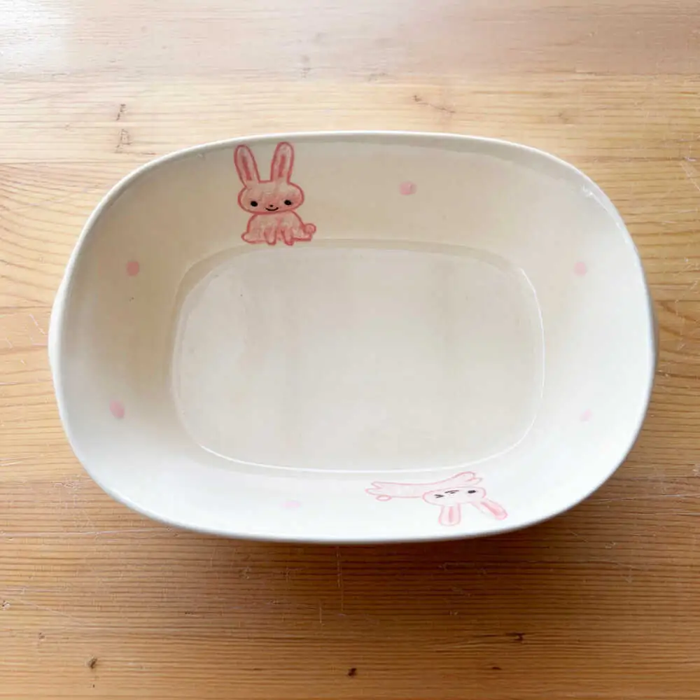 【瀬戸焼】子供用食器5点セット（うさぎ） 【窯元SOUSEN】[BBCQ003]子ども食器 ギフト