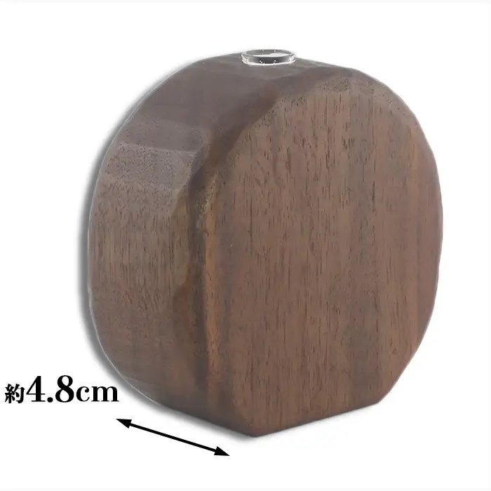 木工房矢吹のウォールナットの一輪挿し( オイル仕上げ 無垢 木製 オイルフィニッシュ )＜085-025＞