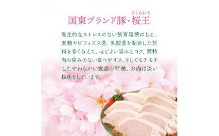 くにさき桜王豚のロースハムステーキ8枚/計0.6kg _1137R