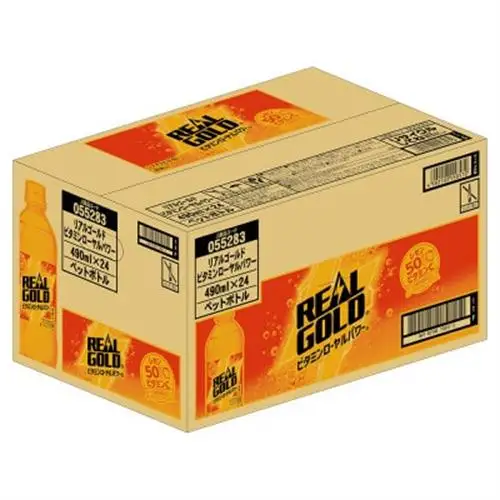 リアルゴールドビタミンローヤルパワー 490mlPET×24本_飲料・ドリンク 炭酸飲料 ジュース _【1456819】
