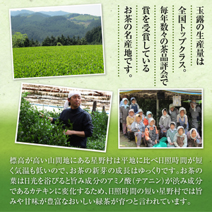 煎茶 茶葉 奥八女星野村 伝統 本玉露 50g