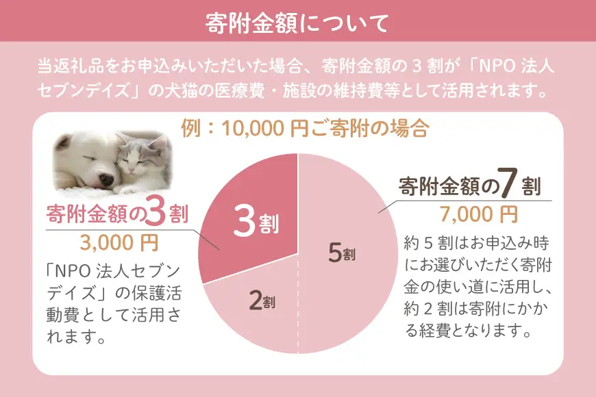 犬猫保護活動への支援 5000円