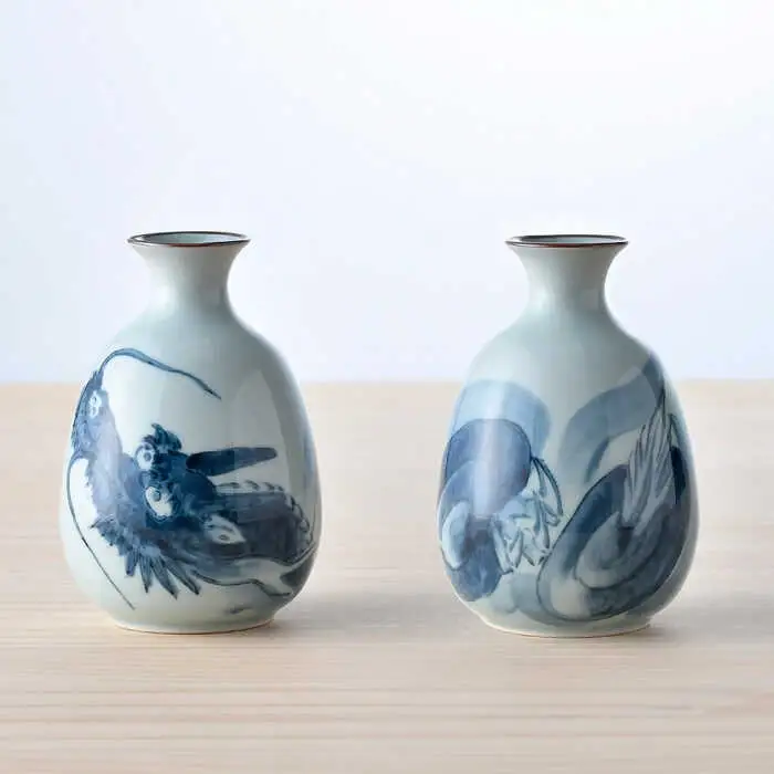 【波佐見焼】龍絵 徳利・盃 3点セット 食器 酒器 猪口【松幸陶芸】[HB51] 波佐見焼