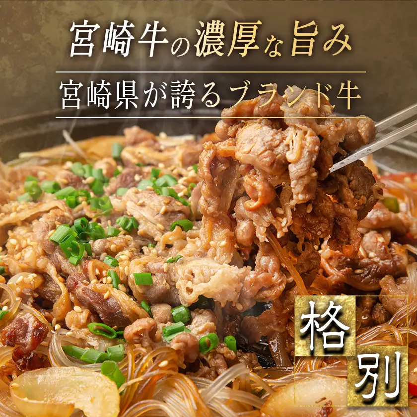 宮崎牛バラ切り落とし500g〔AA-2501〕_(都城市) 国産牛肉 ブランド牛 切落とし バラ肉 すき焼き 牛丼 肉じゃが A4ランク A4等級以上 牛ばら