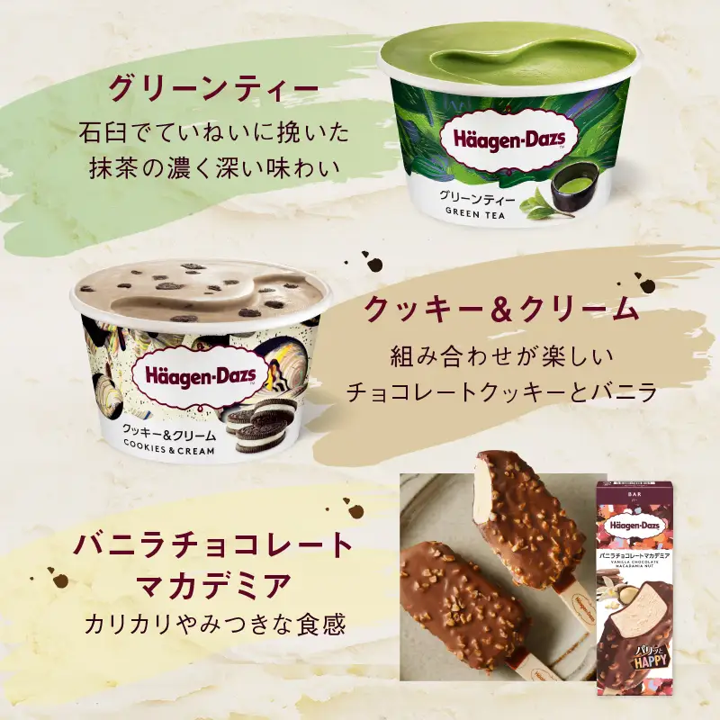 ハーゲンダッツ ミニカップ＆バーセット アイス スイーツ デザート_H0016-171