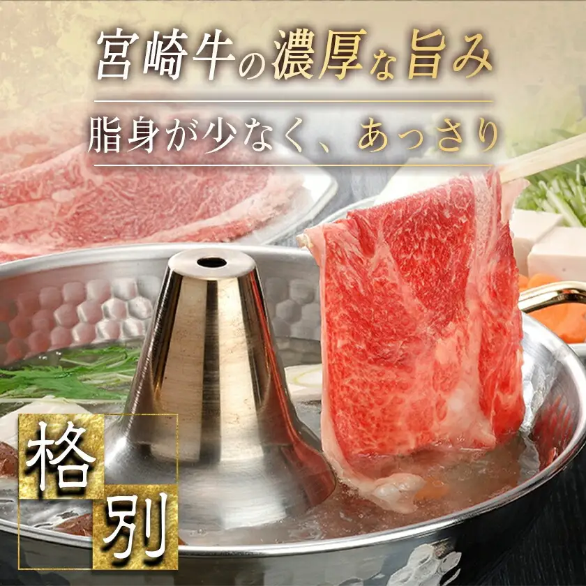 宮崎牛モモ・ウデしゃぶしゃぶ1kg〔AC-2524〕 - (都城市) 国産黒毛和牛 A4ランク 特選宮崎牛もも肉 うで肉 500g×2パック 薄切り 牛スライス肉 牛鍋 しゃぶしゃぶ 