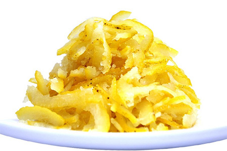 木頭柚子 果皮スライス（2mm） (冷凍) 1kg ゆず ユズ 柚子 果皮 OM-37