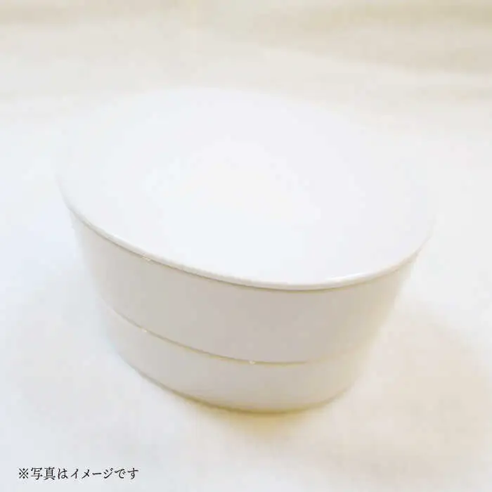 【波佐見焼】h+ オーバル ボックス M 2段セット 重箱 陶箱 お重 おせち キャニスター【堀江陶器】[JD176] 波佐見焼