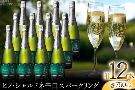 スパークリング 嘉 スパークリングワイン ピノ・シャルドネ 750ml 12本