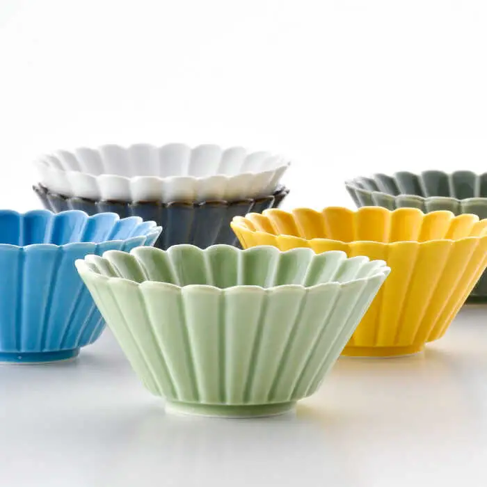 【波佐見焼】菊型小鉢カラフル6色セット 食器 皿【洸琳窯】[GE64] 波佐見焼