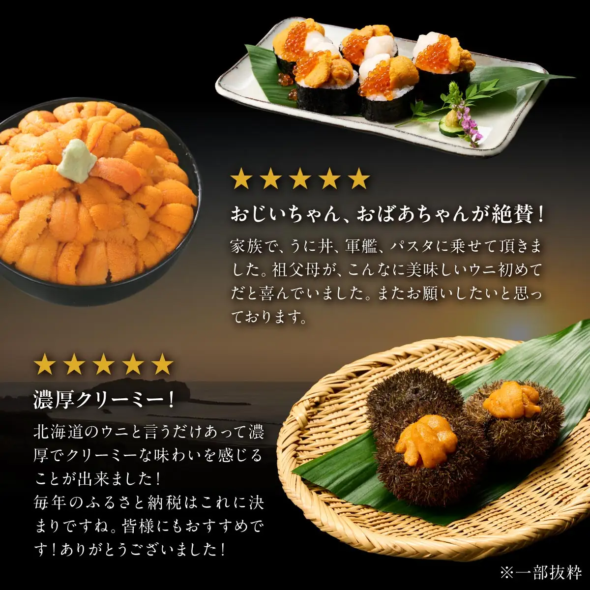 訳あり  ≪規格外品200g≫ 無添加エゾバフンウニ 塩水パック 200g  【mh-0479_B】