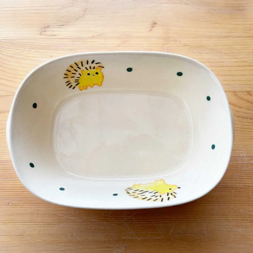 【瀬戸焼】子供用食器5点セット（はりねずみ） 【窯元SOUSEN】[BBCQ005]子ども食器 ギフト
