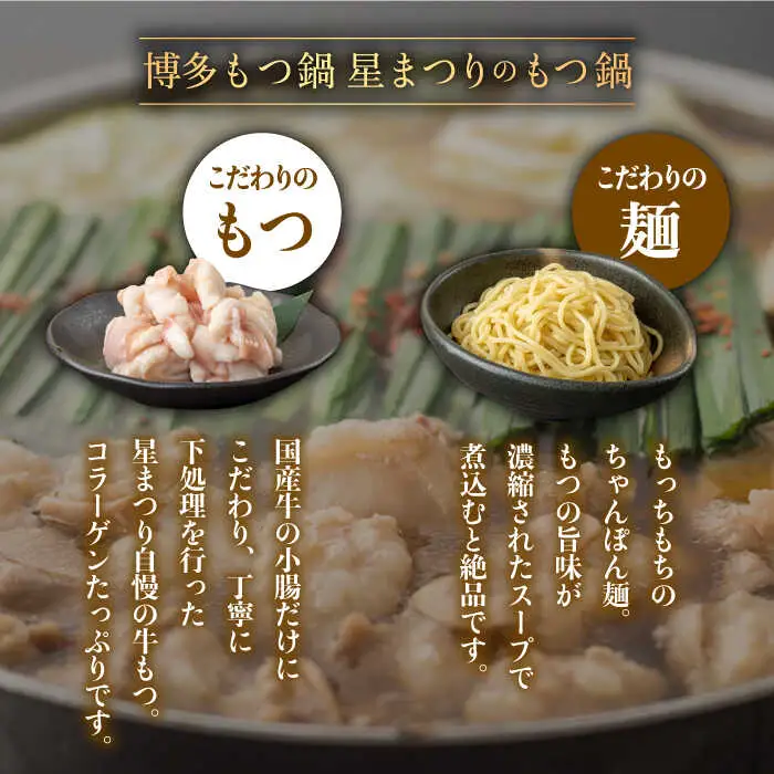 もつ鍋 醤油味 2-3人前 [ABDH004] もつ鍋