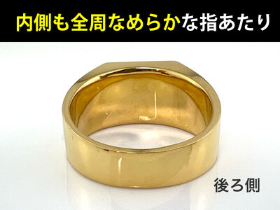 5-215 純金(Ｋ２４)製 印台リングCタイプ ALPBK056