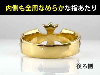 5-217 純金(Ｋ２４)製 クロスリング ALPBK054