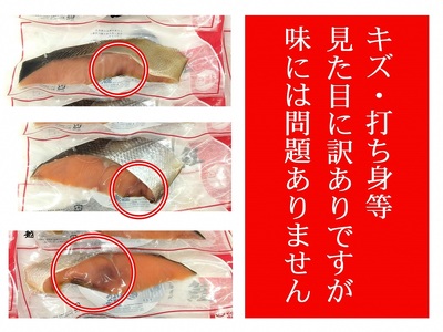 【訳あり】【数量限定】塩引鮭 真空パック  8切れ（1切れ×8パック） A4234