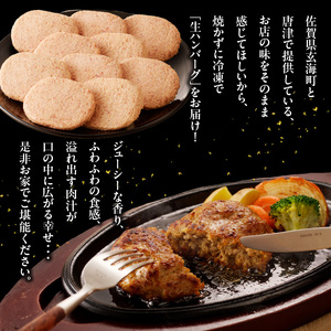 佐賀牛 丸福ハンバーグ10個 定期便（6回）【偶数月】／ ハンバーグ【Z090】