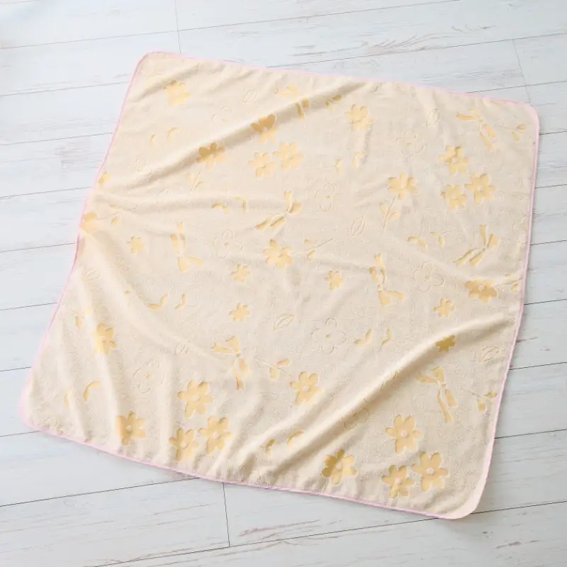 【高島屋選定品】泉州タオル おくるみ２枚（ピンク＆オレンジ）