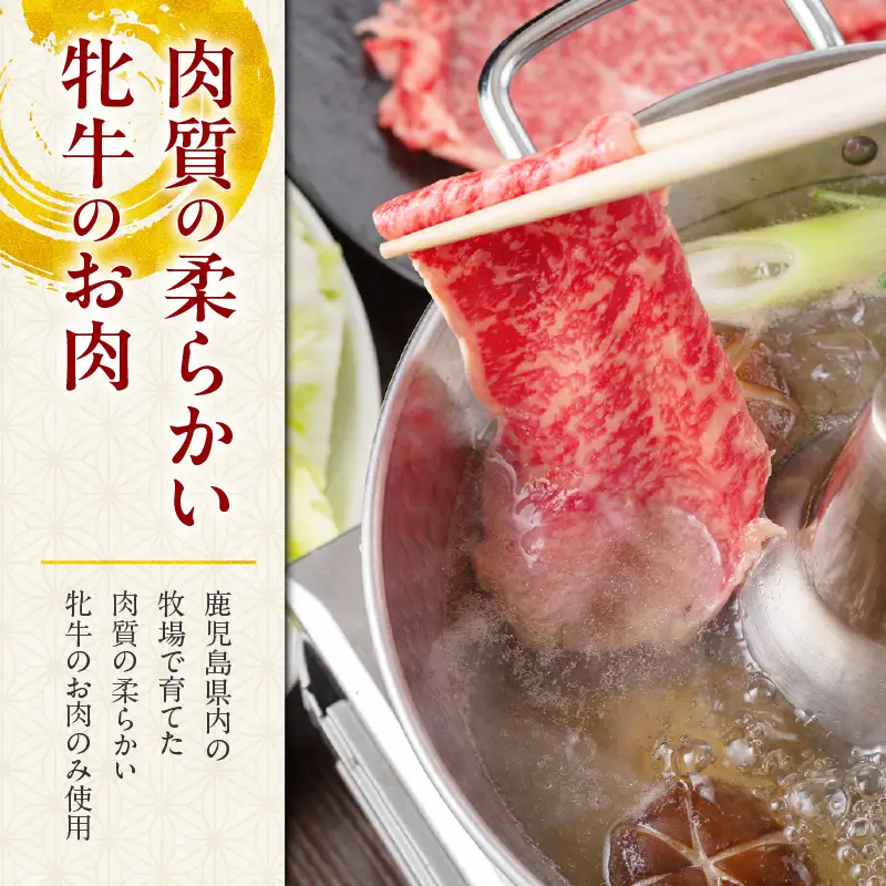 黒毛和牛霜降りスライス 600g 【風呂敷包み】 K098-016_02 肉 牛肉 冷凍