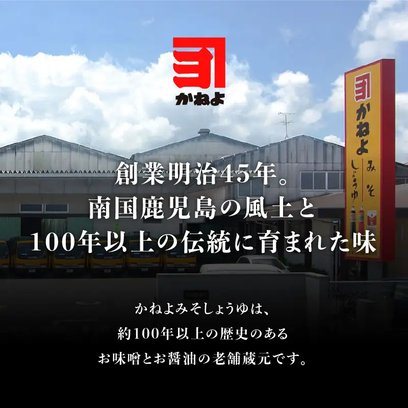 【5営業日以内に発送】「かねよみそしょうゆ」南国かごしまの調味料セット K058-012 スピード配送 最短 すぐ届く お急ぎ