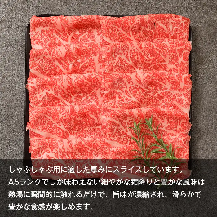【A5ランク】淡路島産黒毛和牛 しゃぶしゃぶ用スライス 500g【神戸牛】