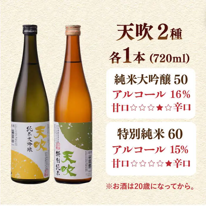 天吹 2種類飲み比べ 720ml×2本 / 佐賀県 / 天吹酒造合資会社 [41ANCX002]