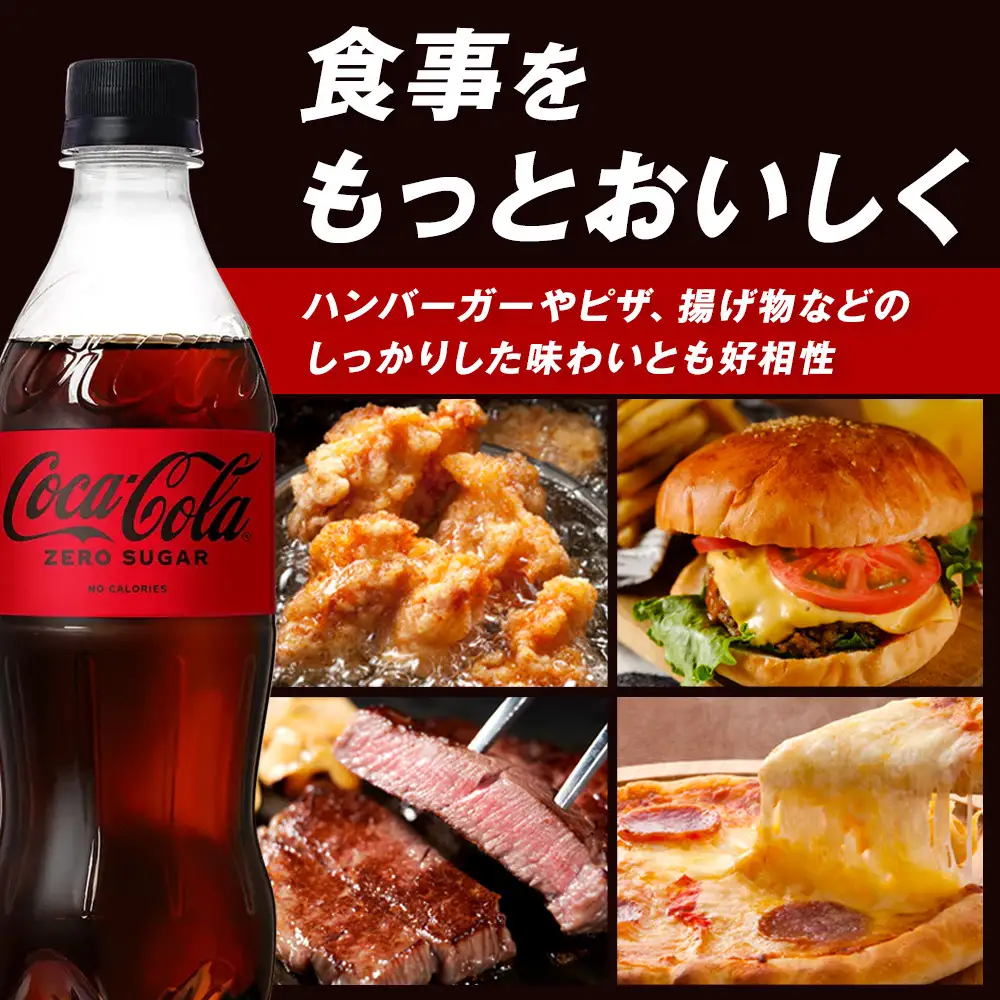 コカ・コーラ ゼロシュガー 350mlPET×24本×2箱　【11100-0588】リフレッシュ 無糖 ダイエット 炭酸飲料 ケース 箱買い まとめ買い 備蓄 飲料 ドリンク ギフト ふるさと納税 さいたま市 常備 差し入れ 景品 詰め合わせ 炭酸 人気 子供 おすすめ