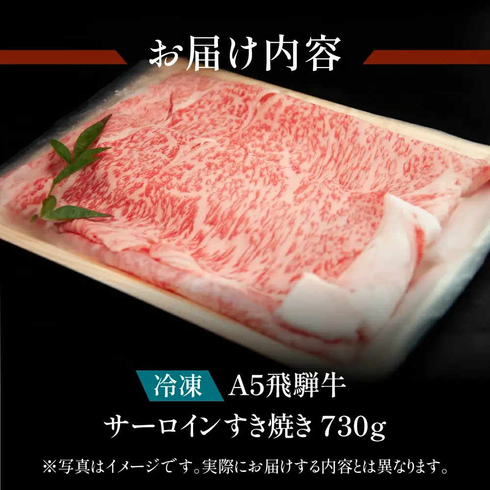 飛騨牛 サーロインすき焼き 730g【11-1007】