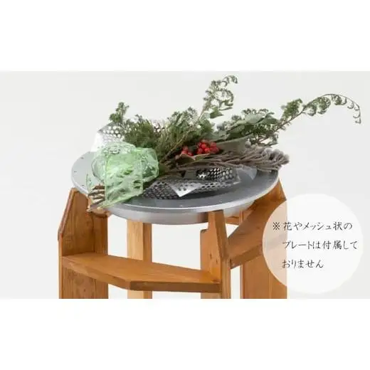 美しいフォルムと質感｢スタンド付ボタニカルプレート (Low)｣ 1台【10個限定!!】N-83