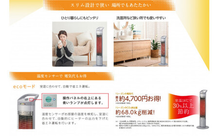 ストーブ 電気ストーブ コロナ 家電 コアヒートスリム CH-90RB(S) CORONA 冬物家電 暖房 首振り 日本製 電化製品 暖房器具 遠赤外線 電気暖房機 冬 防寒対策 家庭用 新潟県 見附市