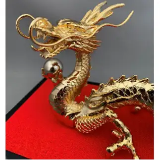 ［高岡銅器］ 龍 曙 金メッキ インテリア 工芸品 装飾品 民芸品 伝統技術  FAD-2164