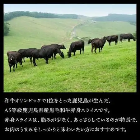 A5鹿児島産黒毛和牛赤身スライス800g　南九州【配送不可地域：離島】【1185855】