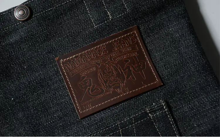 80P7308 拘りの本物ご当地ジーンズなまはげジーンズデニムトート(黒鬼モデル)【 デラックスウエア】