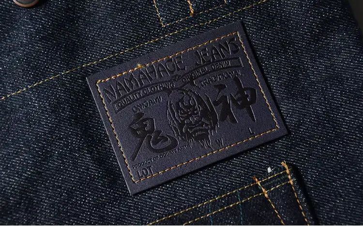 80P7307 拘りの本物ご当地ジーンズなまはげジーンズデニムトート(青鬼モデル)【 デラックスウエア】